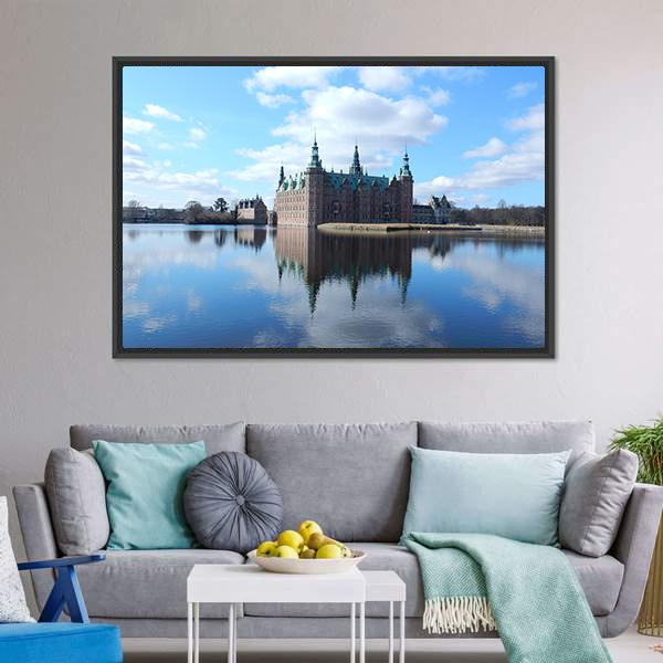 Frederiksborg Castle Denmark Canvas Wall Art-3 Horizontal-Gallery Wrap-25" x 16"-Tiaracle