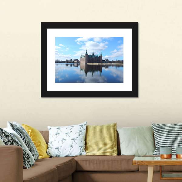 Frederiksborg Castle Denmark Canvas Wall Art-3 Horizontal-Gallery Wrap-25" x 16"-Tiaracle