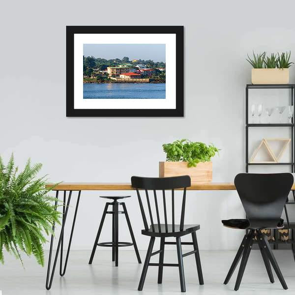 Freetown Harbor Of Sierra Leone Panoramic Canvas Wall Art-1 Piece-36" x 12"-Tiaracle
