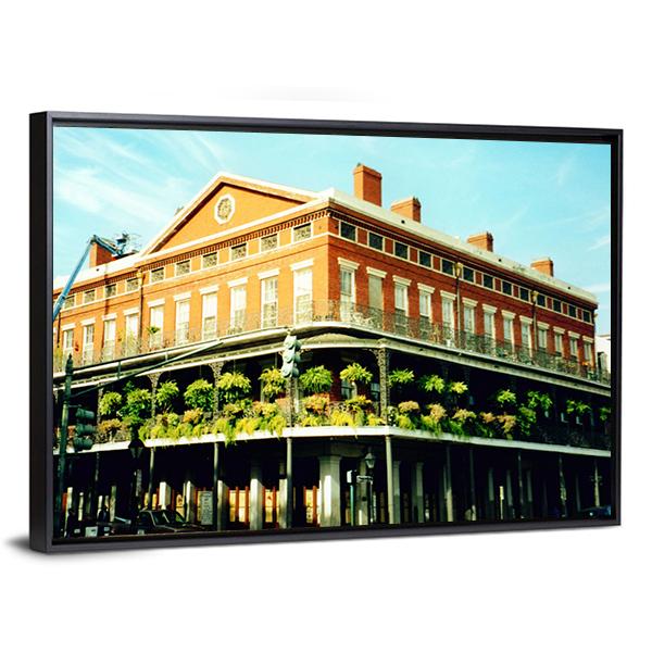 French Quarter New Orleans Canvas Wall Art-3 Horizontal-Gallery Wrap-25" x 16"-Tiaracle
