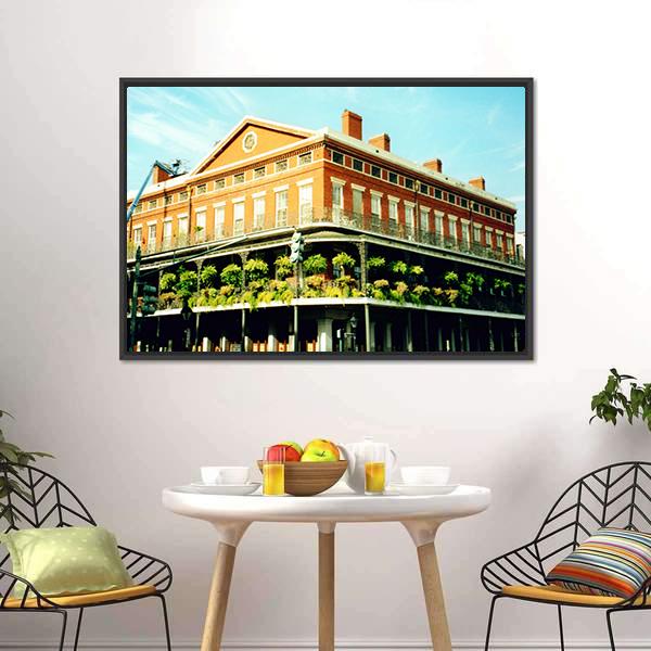 French Quarter New Orleans Canvas Wall Art-3 Horizontal-Gallery Wrap-25" x 16"-Tiaracle