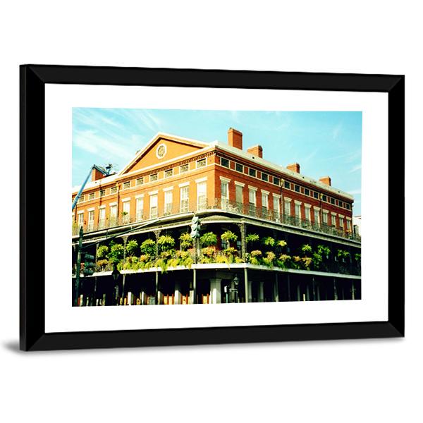 French Quarter New Orleans Canvas Wall Art-3 Horizontal-Gallery Wrap-25" x 16"-Tiaracle