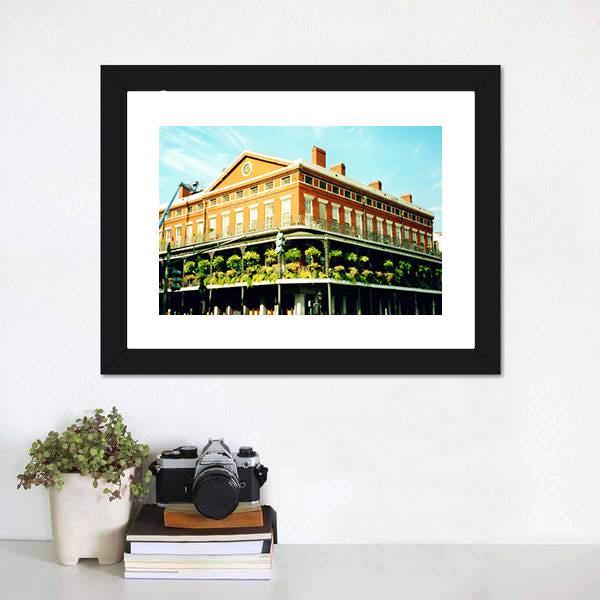 French Quarter New Orleans Canvas Wall Art-1 Piece-Framed Print-20" x 16"-Tiaracle