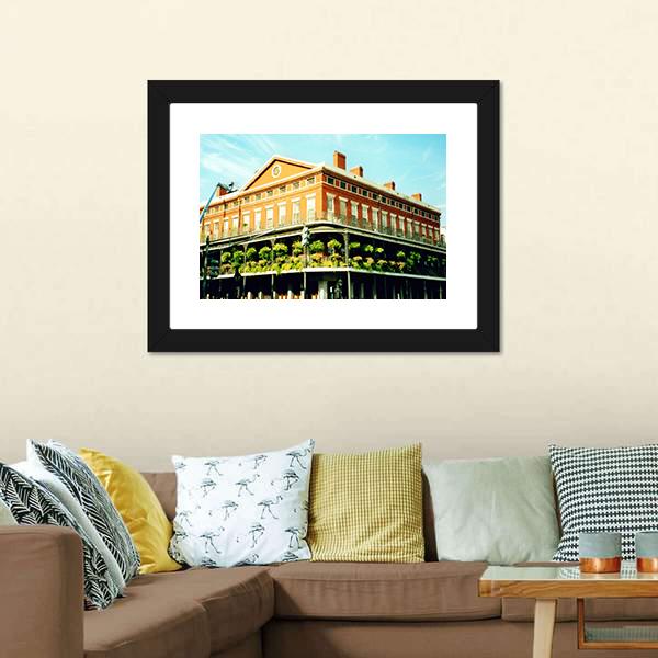 French Quarter New Orleans Canvas Wall Art-3 Horizontal-Gallery Wrap-25" x 16"-Tiaracle