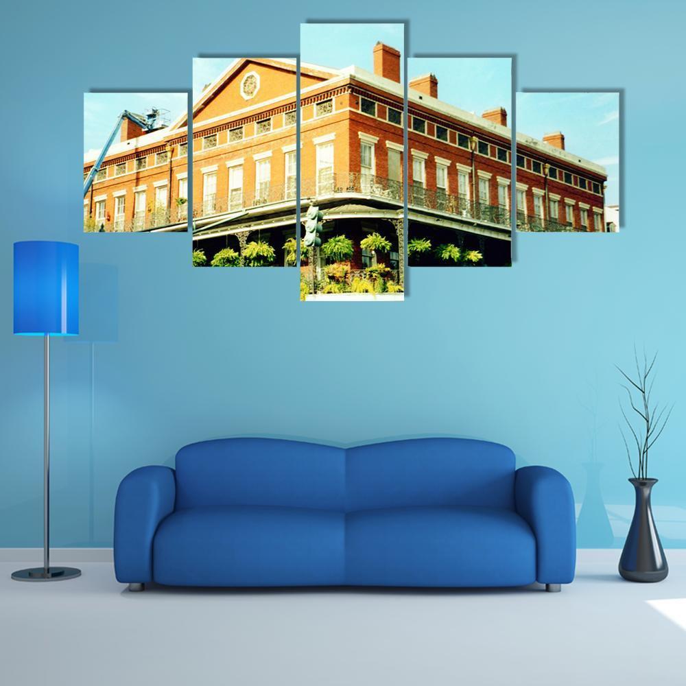 French Quarter New Orleans Canvas Wall Art-5 Star-Gallery Wrap-62" x 32"-Tiaracle
