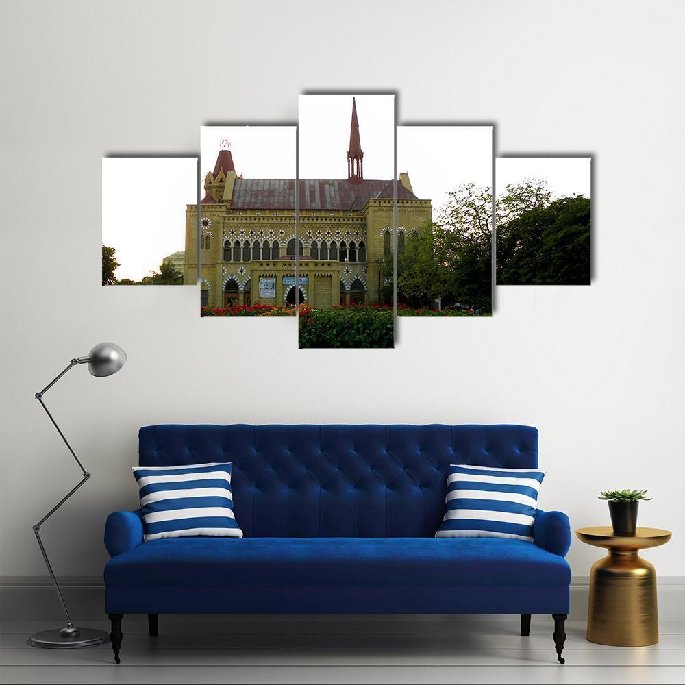 Frere Hall In Karachi Canvas Wall Art-3 Horizontal-Gallery Wrap-37" x 24"-Tiaracle