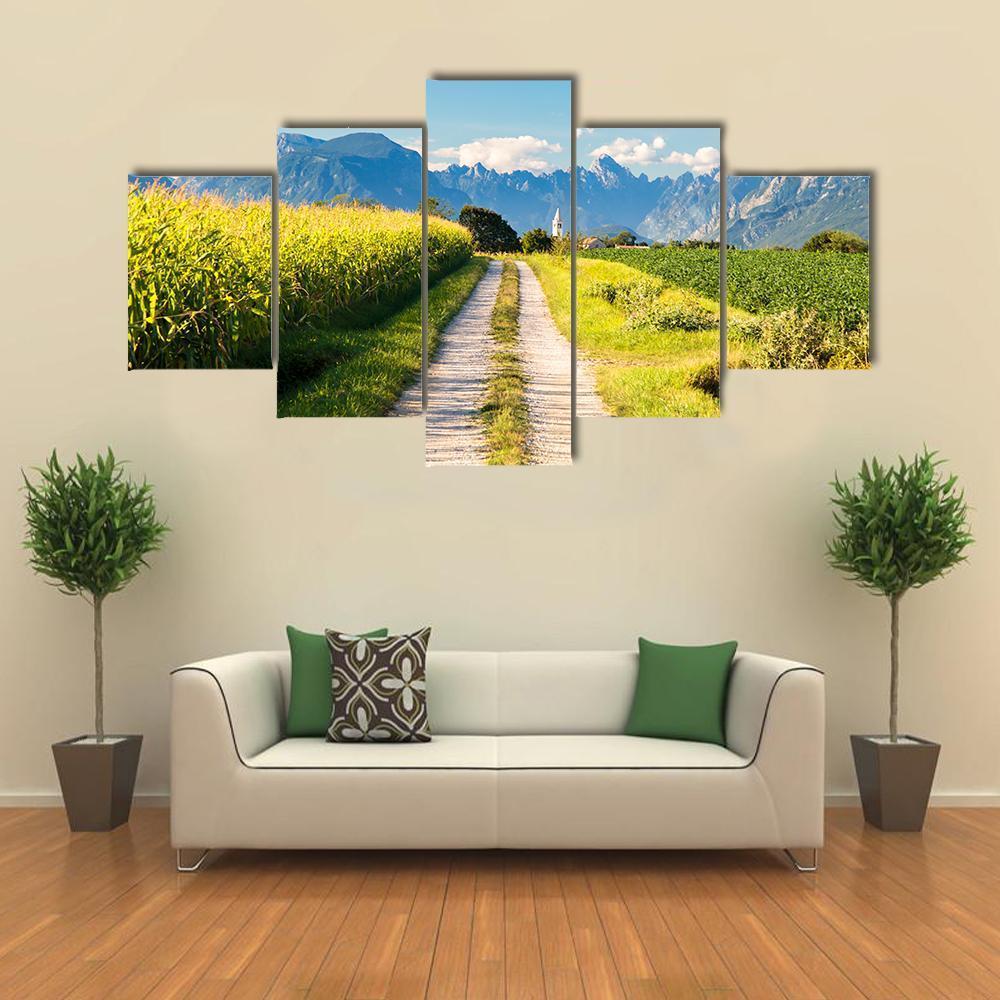 Fresh Afternoon Italy Canvas Wall Art-5 Star-Gallery Wrap-62" x 32"-Tiaracle
