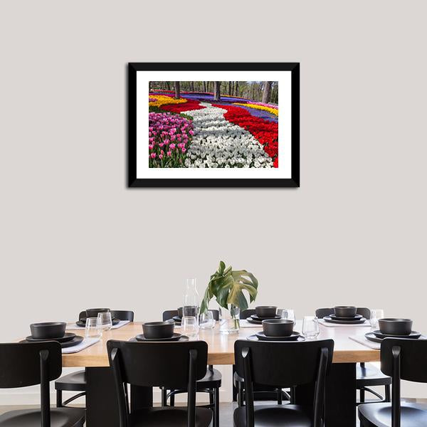 Fresh Spring Flowers Canvas Wall Art-5 Horizontal-Gallery Wrap-22&quot; x 12&quot;-Tiaracle