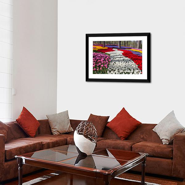 Fresh Spring Flowers Canvas Wall Art-5 Horizontal-Gallery Wrap-22" x 12"-Tiaracle