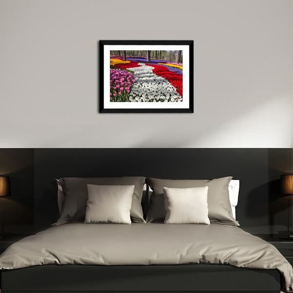 Fresh Spring Flowers Canvas Wall Art-5 Horizontal-Gallery Wrap-22" x 12"-Tiaracle