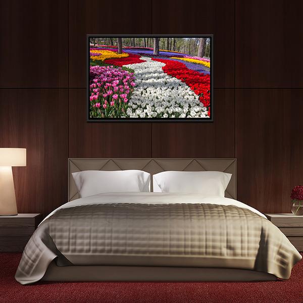 Fresh Spring Flowers Canvas Wall Art-3 Horizontal-Gallery Wrap-25" x 16"-Tiaracle
