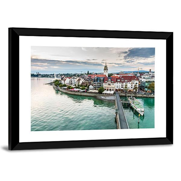 Friedrichshafen City Germany Panoramic Canvas Wall Art-1 Piece-36" x 12"-Tiaracle