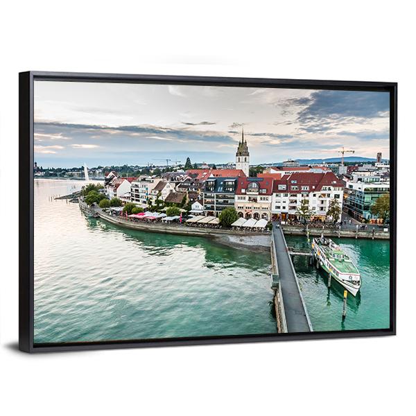 Friedrichshafen City Germany Panoramic Canvas Wall Art-1 Piece-36" x 12"-Tiaracle
