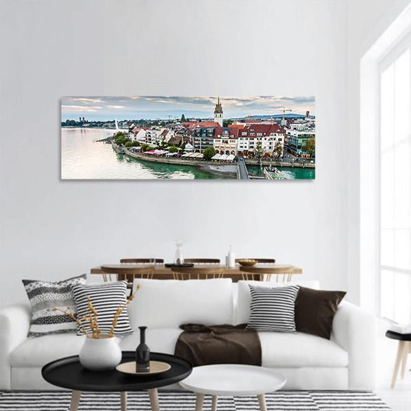 Friedrichshafen City Germany Panoramic Canvas Wall Art-1 Piece-36" x 12"-Tiaracle