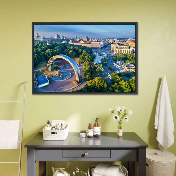 Friendship Of Nations Arch Canvas Wall Art-3 Horizontal-Gallery Wrap-25" x 16"-Tiaracle