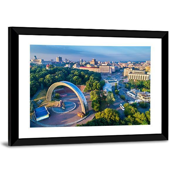 Friendship Of Nations Arch Canvas Wall Art-3 Horizontal-Gallery Wrap-25" x 16"-Tiaracle