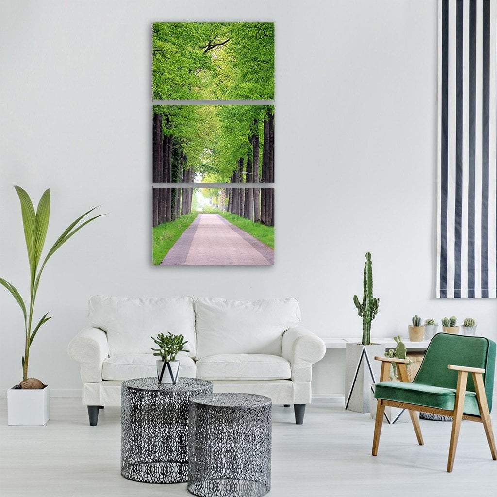Friesland Forest Holland Vertical Canvas Wall Art-3 Vertical-Gallery Wrap-12&quot; x 25&quot;-Tiaracle
