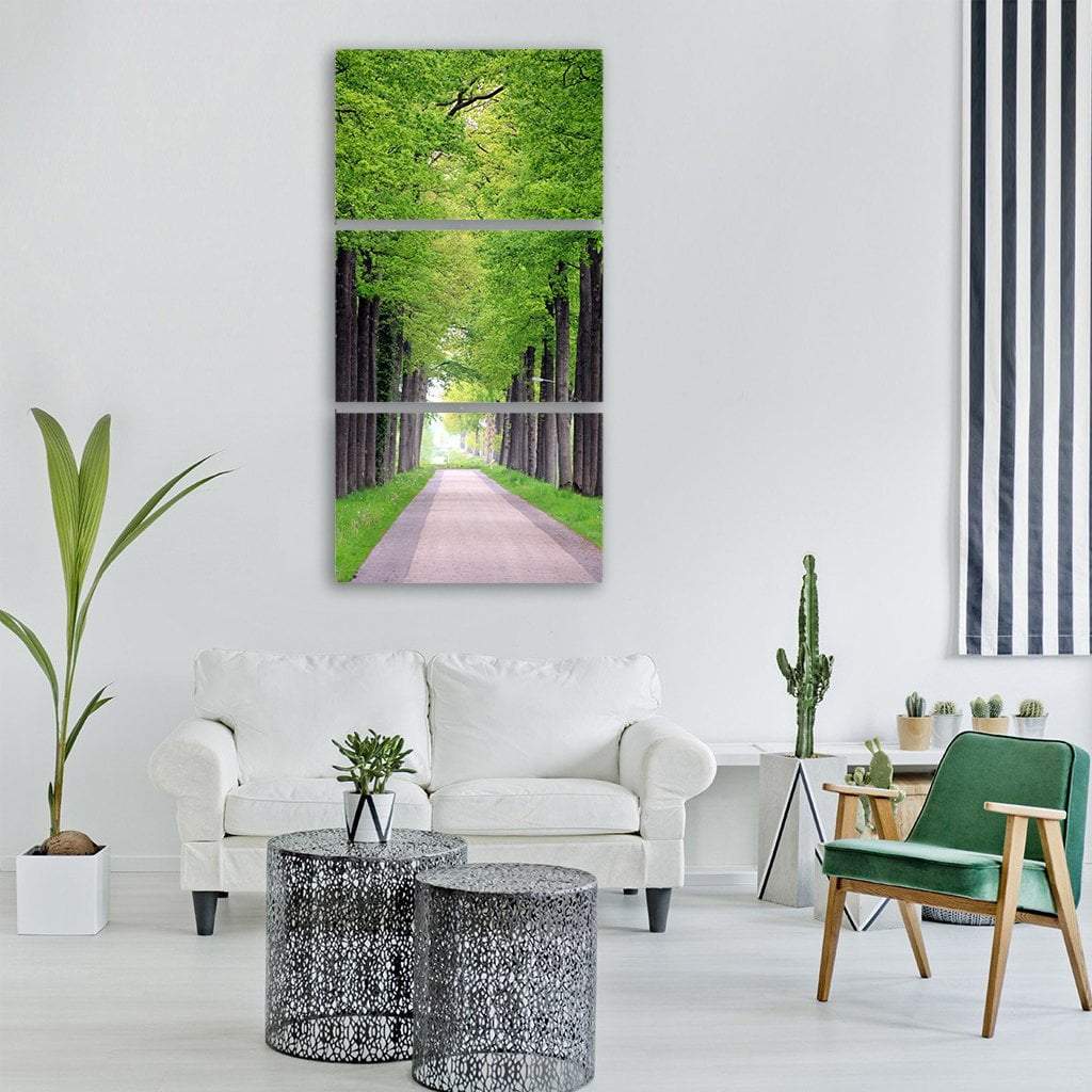 Friesland Forest Holland Vertical Canvas Wall Art-3 Vertical-Gallery Wrap-12" x 25"-Tiaracle