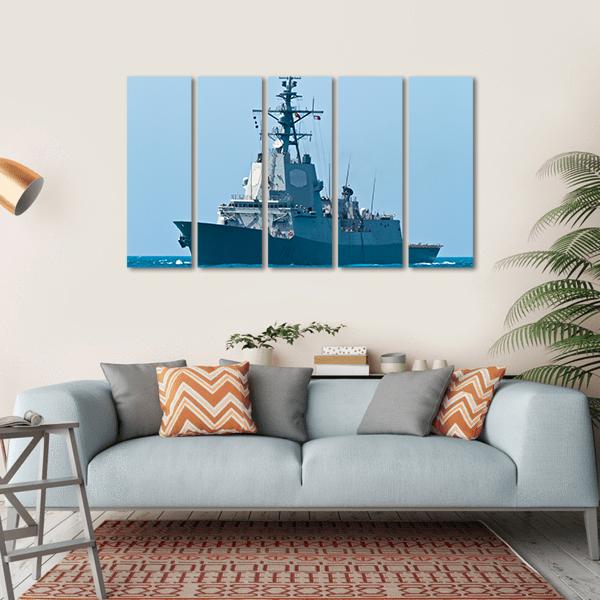Frigate F-101 Canvas Wall Art-5 Horizontal-Gallery Wrap-22" x 12"-Tiaracle