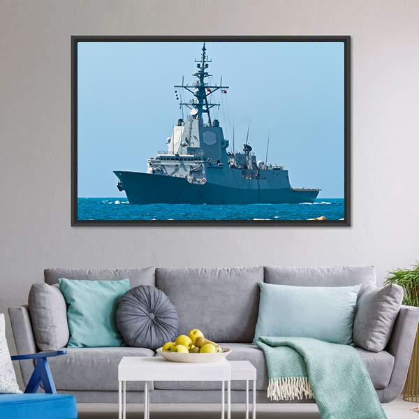 Frigate F-101 Canvas Wall Art-5 Horizontal-Gallery Wrap-22" x 12"-Tiaracle