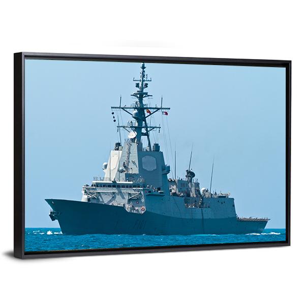 Frigate F-101 Canvas Wall Art-5 Horizontal-Gallery Wrap-22" x 12"-Tiaracle