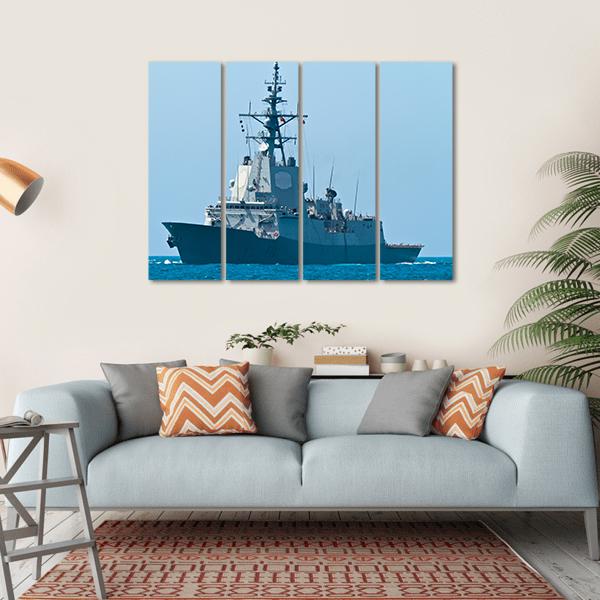 Frigate F-101 Canvas Wall Art-4 Horizontal-Gallery Wrap-34" x 24"-Tiaracle