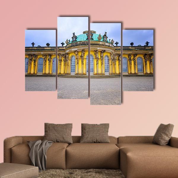 Sans Souci Palace Canvas Wall Art-4 Pop-Gallery Wrap-50" x 32"-Tiaracle