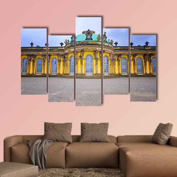 Sans Souci Palace Canvas Wall Art-5 Star-Gallery Wrap-62" x 32"-Tiaracle