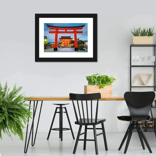 Fushimi Inari Taisha Canvas Wall Art-5 Horizontal-Gallery Wrap-22" x 12"-Tiaracle