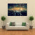 Futuristic Flying Spaceships Canvas Wall Art-3 Horizontal-Gallery Wrap-37" x 24"-Tiaracle