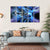 Futuristic Spacecraft Planet Canvas Wall Art-5 Horizontal-Gallery Wrap-22" x 12"-Tiaracle