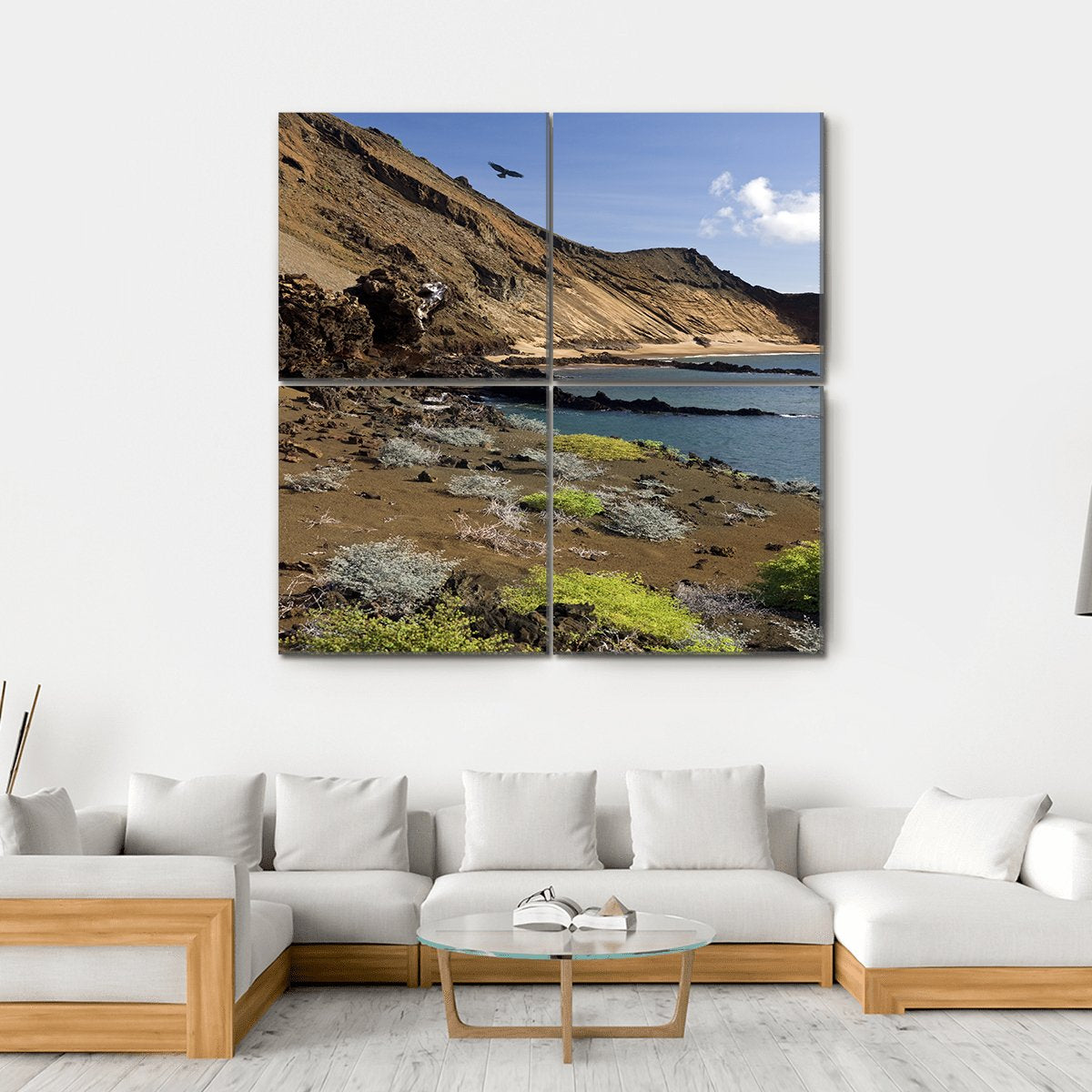 Galapagos Islands In Ecuador Canvas Wall Art-4 Square-Gallery Wrap-17" x 17"-Tiaracle