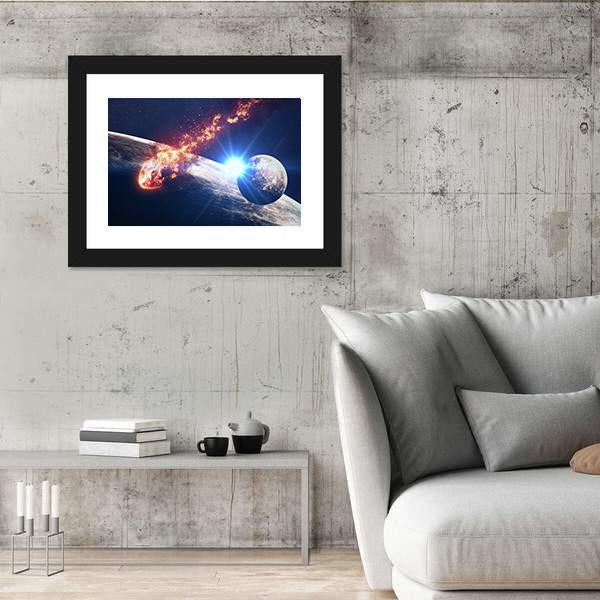 Galaxies In Outer Space Canvas Wall Art-5 Horizontal-Gallery Wrap-22" x 12"-Tiaracle