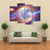 Galaxy And Nebula Canvas Wall Art-4 Pop-Gallery Wrap-50" x 32"-Tiaracle