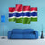 Gambia Flag Canvas Wall Art-4 Pop-Gallery Wrap-50" x 32"-Tiaracle