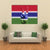 Gambia National Flag Painted Onto A Male Hand Canvas Wall Art-4 Horizontal-Gallery Wrap-34" x 24"-Tiaracle