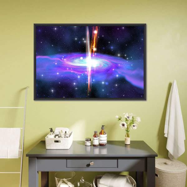 Gamma Ray Burst Canvas Wall Art-1 Piece-Floating Frame-24" x 16"-Tiaracle
