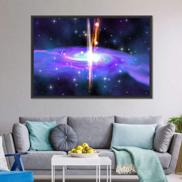 Gamma Ray Burst Canvas Wall Art-5 Horizontal-Gallery Wrap-22" x 12"-Tiaracle