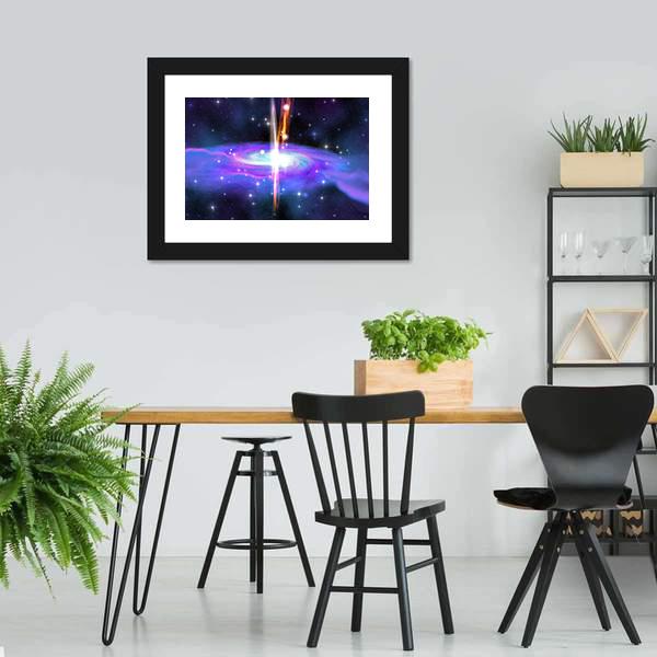 Gamma Ray Burst Canvas Wall Art-5 Horizontal-Gallery Wrap-22" x 12"-Tiaracle