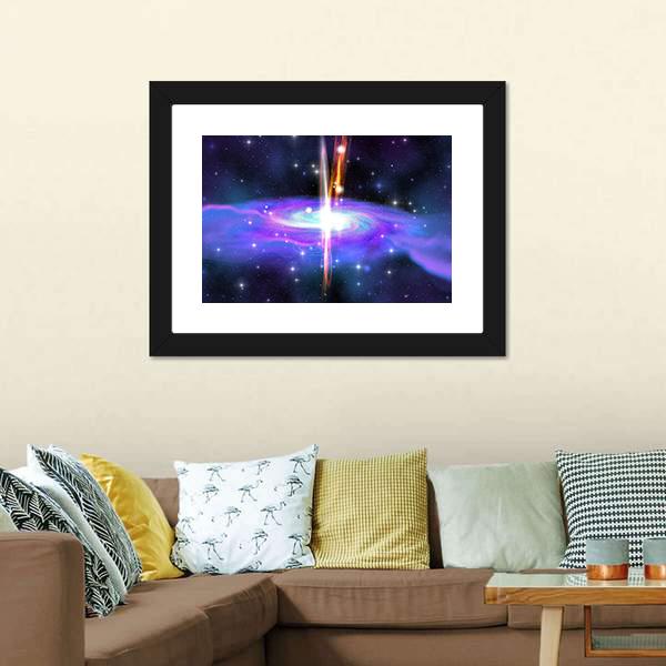 Gamma Ray Burst Canvas Wall Art-5 Horizontal-Gallery Wrap-22" x 12"-Tiaracle