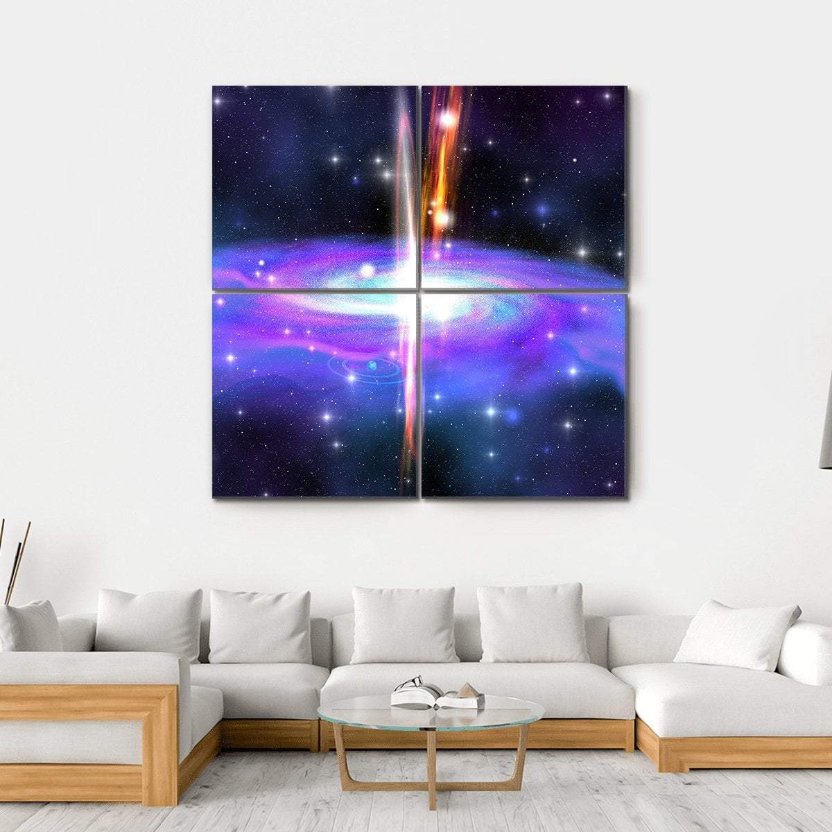 Gamma Ray Burst Canvas Wall Art-4 Square-Gallery Wrap-17" x 17"-Tiaracle