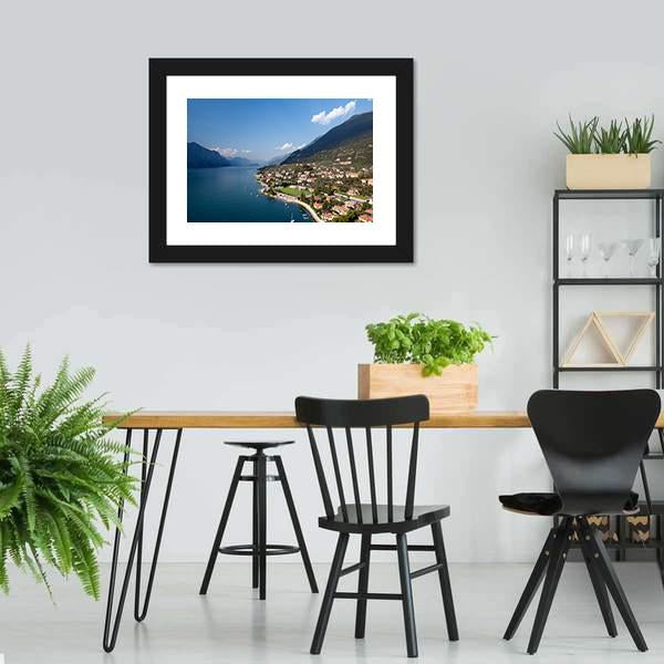 Garda Lake Italy Canvas Wall Art-3 Horizontal-Gallery Wrap-25" x 16"-Tiaracle