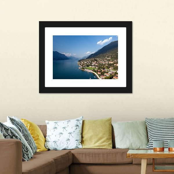 Garda Lake Italy Canvas Wall Art-3 Horizontal-Gallery Wrap-25" x 16"-Tiaracle