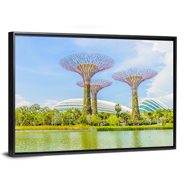 Garden By The Bay Canvas Wall Art-3 Horizontal-Gallery Wrap-25" x 16"-Tiaracle