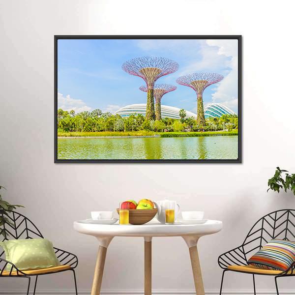Garden By The Bay Canvas Wall Art-3 Horizontal-Gallery Wrap-25" x 16"-Tiaracle