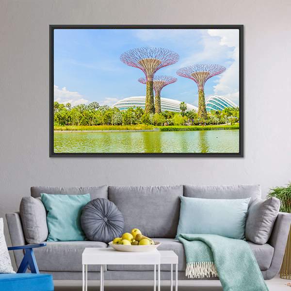 Garden By The Bay Canvas Wall Art-3 Horizontal-Gallery Wrap-25" x 16"-Tiaracle