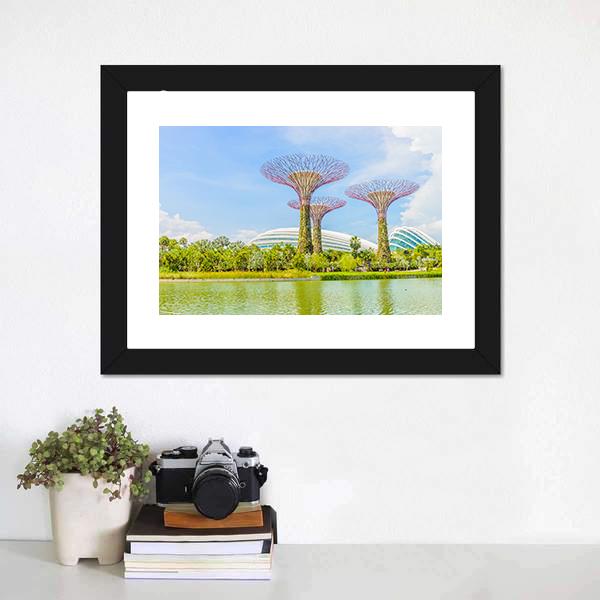 Garden By The Bay Canvas Wall Art-1 Piece-Framed Print-20" x 16"-Tiaracle