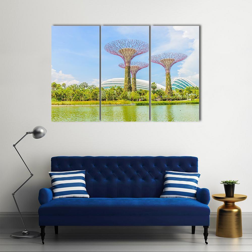 Garden By The Bay Canvas Wall Art-3 Horizontal-Gallery Wrap-37" x 24"-Tiaracle