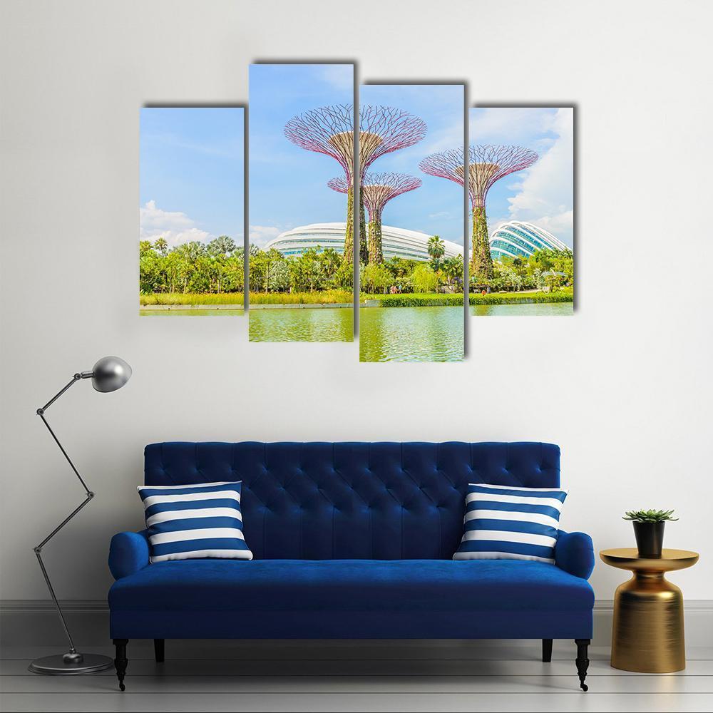 Garden By The Bay Canvas Wall Art-4 Pop-Gallery Wrap-50" x 32"-Tiaracle