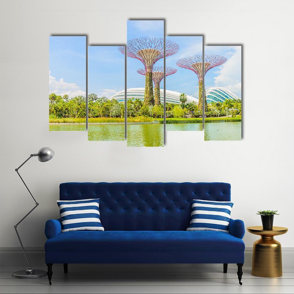 Garden By The Bay Canvas Wall Art-5 Pop-Gallery Wrap-47" x 32"-Tiaracle